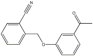 2-[(3-acetylphenoxy)methyl]benzonitrile Structure