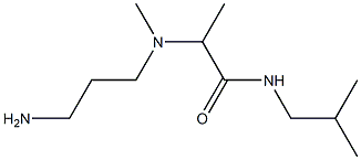 2-[(3-aminopropyl)(methyl)amino]-N-(2-methylpropyl)propanamide Structure