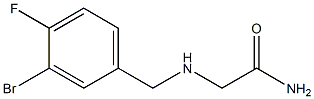 2-[(3-bromo-4-fluorobenzyl)amino]acetamide Structure