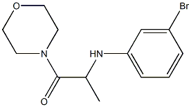 2-[(3-bromophenyl)amino]-1-(morpholin-4-yl)propan-1-one 구조식 이미지