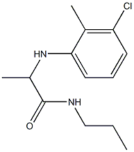 2-[(3-chloro-2-methylphenyl)amino]-N-propylpropanamide Structure