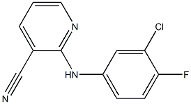 2-[(3-chloro-4-fluorophenyl)amino]pyridine-3-carbonitrile Structure