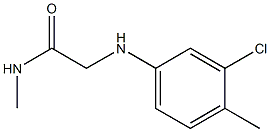 2-[(3-chloro-4-methylphenyl)amino]-N-methylacetamide Structure
