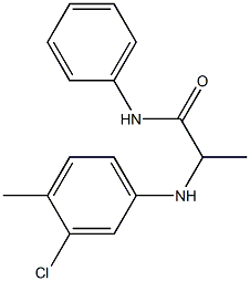 2-[(3-chloro-4-methylphenyl)amino]-N-phenylpropanamide Structure