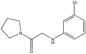 2-[(3-chlorophenyl)amino]-1-(pyrrolidin-1-yl)ethan-1-one Structure