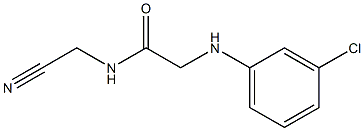 2-[(3-chlorophenyl)amino]-N-(cyanomethyl)acetamide Structure