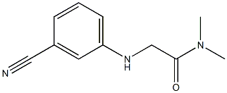 2-[(3-cyanophenyl)amino]-N,N-dimethylacetamide Structure