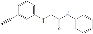 2-[(3-cyanophenyl)amino]-N-phenylacetamide Structure