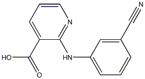 2-[(3-cyanophenyl)amino]pyridine-3-carboxylic acid Structure