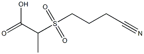 2-[(3-cyanopropyl)sulfonyl]propanoic acid Structure