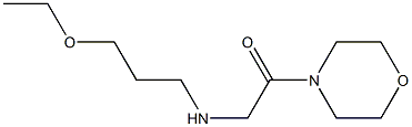 2-[(3-ethoxypropyl)amino]-1-(morpholin-4-yl)ethan-1-one 구조식 이미지