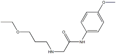 2-[(3-ethoxypropyl)amino]-N-(4-methoxyphenyl)acetamide 구조식 이미지