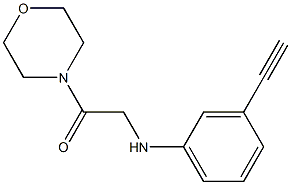 2-[(3-ethynylphenyl)amino]-1-(morpholin-4-yl)ethan-1-one Structure