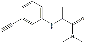 2-[(3-ethynylphenyl)amino]-N,N-dimethylpropanamide Structure