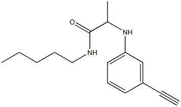 2-[(3-ethynylphenyl)amino]-N-pentylpropanamide 구조식 이미지