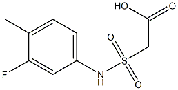 2-[(3-fluoro-4-methylphenyl)sulfamoyl]acetic acid 구조식 이미지