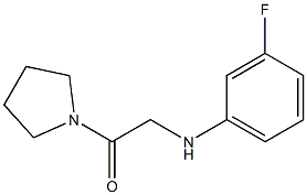 2-[(3-fluorophenyl)amino]-1-(pyrrolidin-1-yl)ethan-1-one Structure