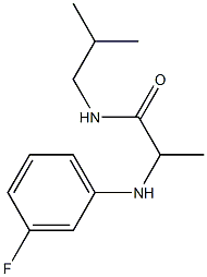 2-[(3-fluorophenyl)amino]-N-(2-methylpropyl)propanamide 구조식 이미지