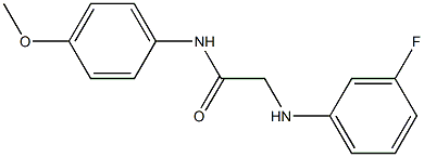 2-[(3-fluorophenyl)amino]-N-(4-methoxyphenyl)acetamide Structure