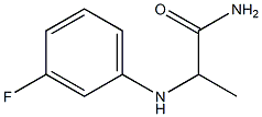 2-[(3-fluorophenyl)amino]propanamide Structure