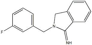 2-[(3-fluorophenyl)methyl]-2,3-dihydro-1H-isoindol-1-imine 구조식 이미지