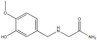 2-[(3-hydroxy-4-methoxybenzyl)amino]acetamide Structure