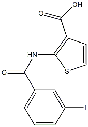 2-[(3-iodobenzene)amido]thiophene-3-carboxylic acid 구조식 이미지