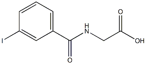 2-[(3-iodophenyl)formamido]acetic acid Structure