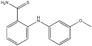2-[(3-methoxyphenyl)amino]benzene-1-carbothioamide 구조식 이미지
