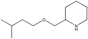 2-[(3-methylbutoxy)methyl]piperidine Structure