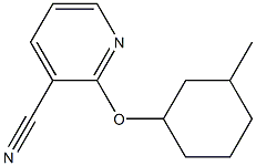 2-[(3-methylcyclohexyl)oxy]pyridine-3-carbonitrile Structure