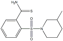 2-[(3-methylpiperidin-1-yl)sulfonyl]benzenecarbothioamide Structure