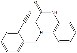 2-[(3-oxo-1,2,3,4-tetrahydroquinoxalin-1-yl)methyl]benzonitrile Structure