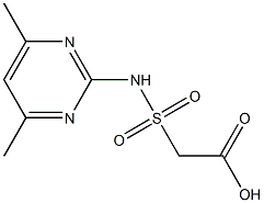 2-[(4,6-dimethylpyrimidin-2-yl)sulfamoyl]acetic acid 구조식 이미지