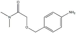 2-[(4-aminophenyl)methoxy]-N,N-dimethylacetamide Structure