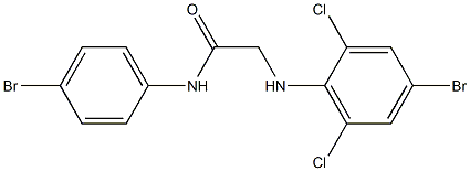 2-[(4-bromo-2,6-dichlorophenyl)amino]-N-(4-bromophenyl)acetamide Structure