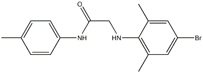 2-[(4-bromo-2,6-dimethylphenyl)amino]-N-(4-methylphenyl)acetamide 구조식 이미지