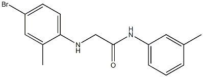 2-[(4-bromo-2-methylphenyl)amino]-N-(3-methylphenyl)acetamide 구조식 이미지