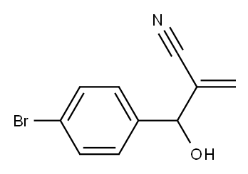 2-[(4-bromophenyl)(hydroxy)methyl]prop-2-enenitrile Structure