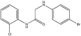 2-[(4-bromophenyl)amino]-N-(2-chlorophenyl)acetamide 구조식 이미지