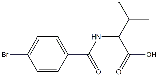 2-[(4-bromophenyl)formamido]-3-methylbutanoic acid Structure