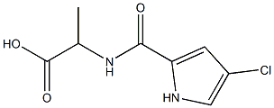 2-[(4-chloro-1H-pyrrol-2-yl)formamido]propanoic acid Structure