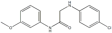 2-[(4-chlorophenyl)amino]-N-(3-methoxyphenyl)acetamide 구조식 이미지