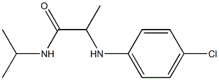 2-[(4-chlorophenyl)amino]-N-(propan-2-yl)propanamide Structure