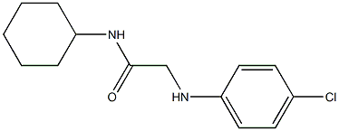 2-[(4-chlorophenyl)amino]-N-cyclohexylacetamide 구조식 이미지