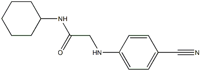 2-[(4-cyanophenyl)amino]-N-cyclohexylacetamide Structure