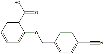 2-[(4-cyanophenyl)methoxy]benzoic acid Structure