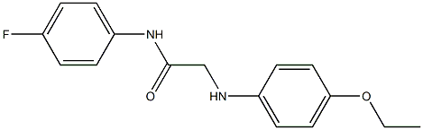 2-[(4-ethoxyphenyl)amino]-N-(4-fluorophenyl)acetamide 구조식 이미지