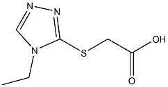 2-[(4-ethyl-4H-1,2,4-triazol-3-yl)sulfanyl]acetic acid 구조식 이미지