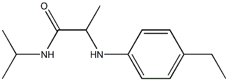 2-[(4-ethylphenyl)amino]-N-(propan-2-yl)propanamide 구조식 이미지